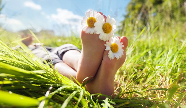 relaxen, weghalen van stress door een ontspannen voetreflexmassage